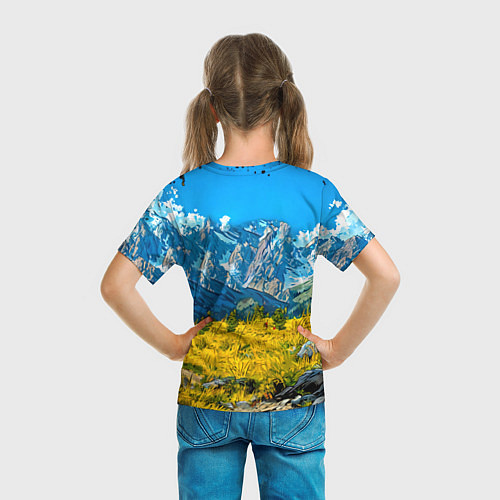 Детская футболка Горный козел / 3D-принт – фото 6