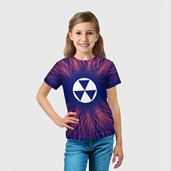 Футболка детская Fallout red energy, цвет: 3D-принт — фото 2