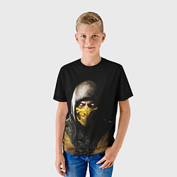 Футболка детская Mortal kombat Scorpion - кто следующий, цвет: 3D-принт — фото 2
