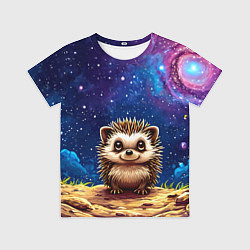 Футболка детская Ежик и звездное небо, цвет: 3D-принт