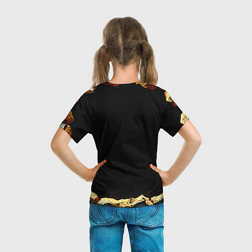 Детская футболка Сурикат на черном / 3D-принт – фото 6