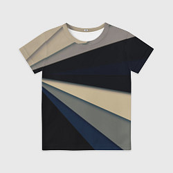 Футболка детская Фрактальные линии - темный, цвет: 3D-принт