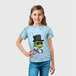 Футболка детская Pepe в шляпе, цвет: 3D-принт — фото 2