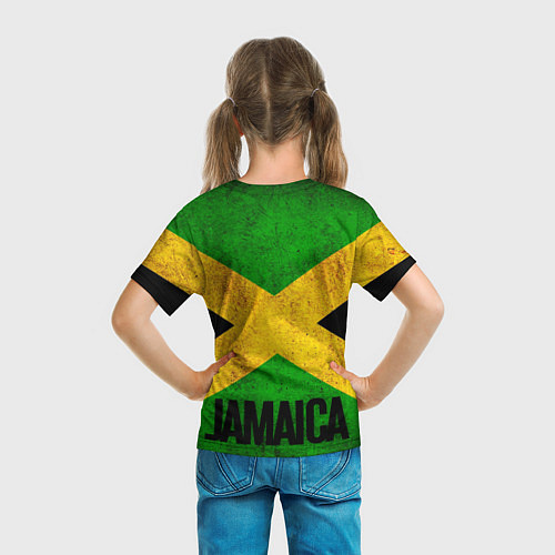 Детская футболка Jamaica lion flag / 3D-принт – фото 6