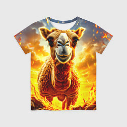 Футболка детская Верблюд в огне, цвет: 3D-принт