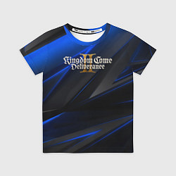 Футболка детская Kingdom Come Deliverance 2 black blue, цвет: 3D-принт
