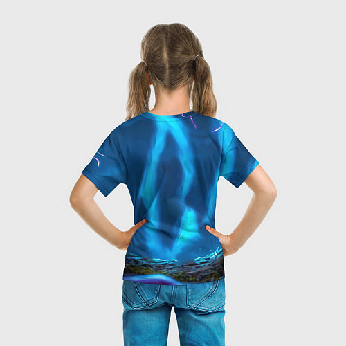 Детская футболка Опоссум в синей туманности / 3D-принт – фото 6