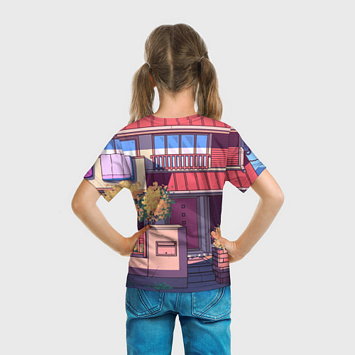 Детская футболка Lo-fi японский стиль улица / 3D-принт – фото 6