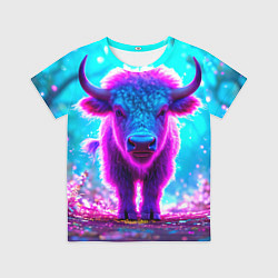 Футболка детская Белый буйвол, цвет: 3D-принт