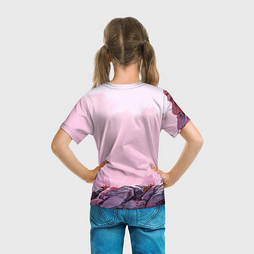 Детская футболка Козлик в розовом свете / 3D-принт – фото 6