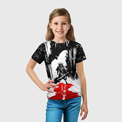 Футболка детская Assassins creed shadows - два ассасина, цвет: 3D-принт — фото 2