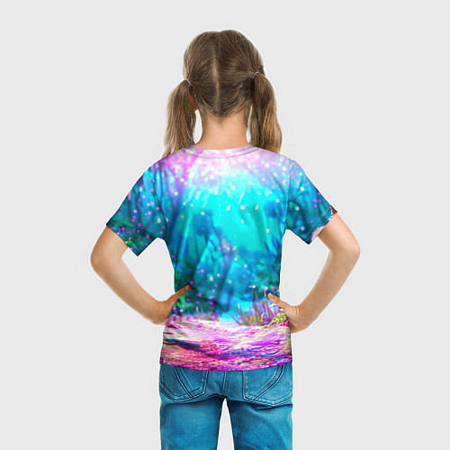 Детская футболка Пеликан в сказачном лесу / 3D-принт – фото 6