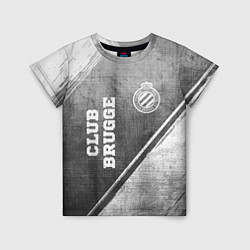 Футболка детская Club Brugge - grey gradient вертикально, цвет: 3D-принт