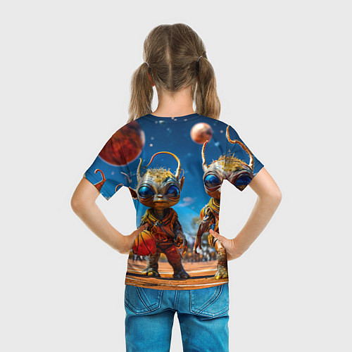 Детская футболка Инопланетный баскетбол / 3D-принт – фото 6
