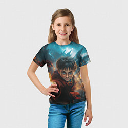 Футболка детская Гарри Поттер - магия, цвет: 3D-принт — фото 2