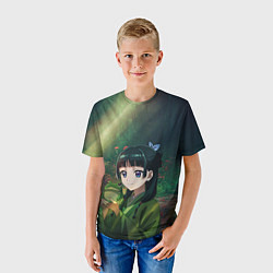 Футболка детская МаоМао и лягушка - Монолог Фармацевта, цвет: 3D-принт — фото 2