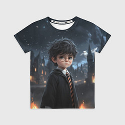 Футболка детская Серьезный Гарри Поттер, цвет: 3D-принт