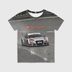 Футболка детская Автогонки на шорт-треке Audi sport racing team, цвет: 3D-принт