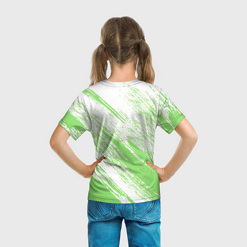 Детская футболка Light green / 3D-принт – фото 6