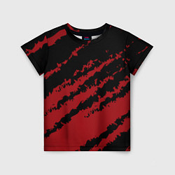 Футболка детская The color is red and black, цвет: 3D-принт