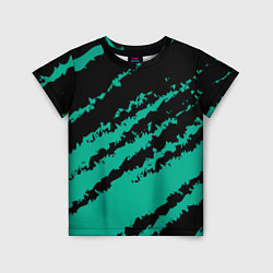 Футболка детская The color is black and turquoise, цвет: 3D-принт