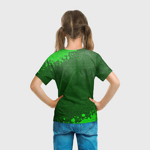 Детская футболка Zelda - green gradient / 3D-принт – фото 6