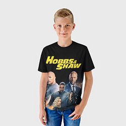 Футболка детская Hobbs & Shaw, цвет: 3D-принт — фото 2