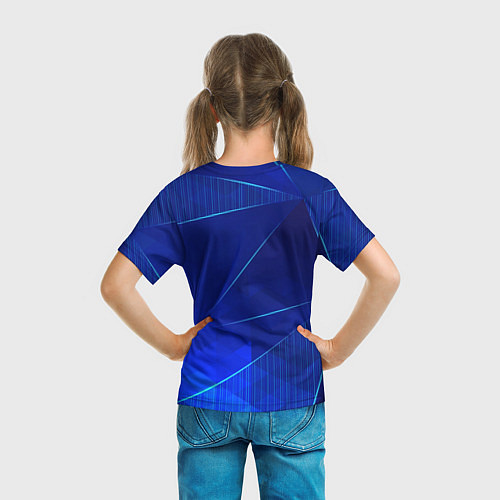 Детская футболка Monaco blue poly / 3D-принт – фото 6