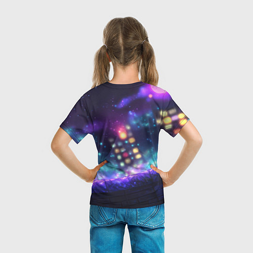Детская футболка Человек-паук неоновый свет / 3D-принт – фото 6