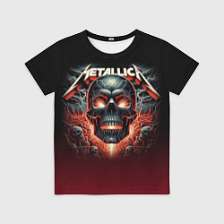 Футболка детская Metallica - fire skull, цвет: 3D-принт