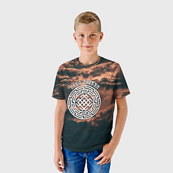 Футболка детская Белобог - небо славян, цвет: 3D-принт — фото 2