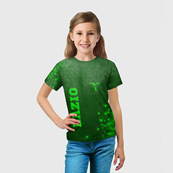 Футболка детская Lazio - green gradient вертикально, цвет: 3D-принт — фото 2