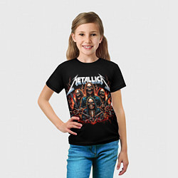 Футболка детская Metallica forever - thrash metal, цвет: 3D-принт — фото 2