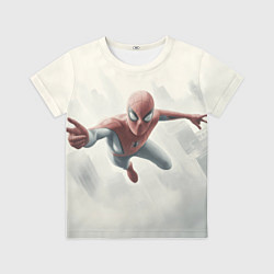 Футболка детская Человек паук в полете, цвет: 3D-принт