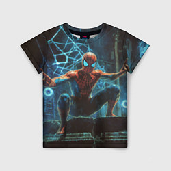 Футболка детская Spiderman и паутина, цвет: 3D-принт