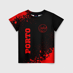 Футболка детская Porto - red gradient вертикально, цвет: 3D-принт