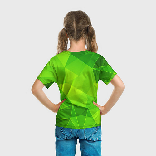 Детская футболка Stray green poly / 3D-принт – фото 6