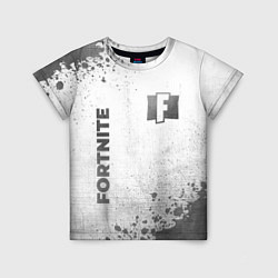 Футболка детская Fortnite - white gradient вертикально, цвет: 3D-принт