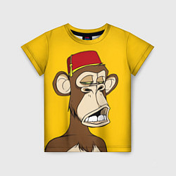 Футболка детская NFT ape monkey, цвет: 3D-принт