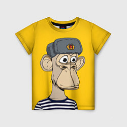 Футболка детская NFT ape turtleneck, цвет: 3D-принт