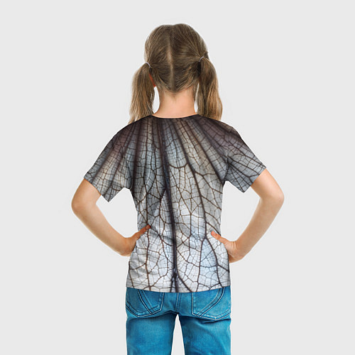 Детская футболка Прожилки растения / 3D-принт – фото 6