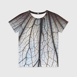 Футболка детская Прожилки растения, цвет: 3D-принт