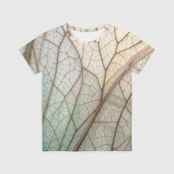 Футболка детская Прожилки листика, цвет: 3D-принт