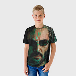Футболка детская Matrix - Keanu Reeves, цвет: 3D-принт — фото 2