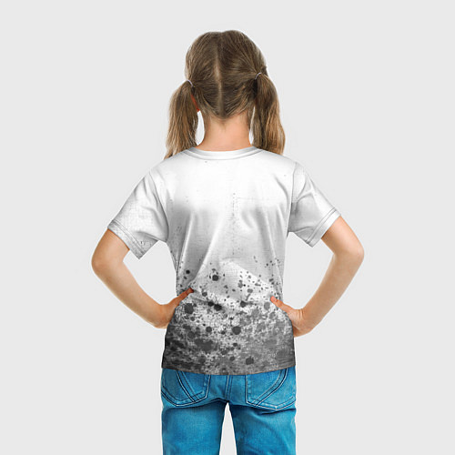 Детская футболка Stray - white gradient посередине / 3D-принт – фото 6