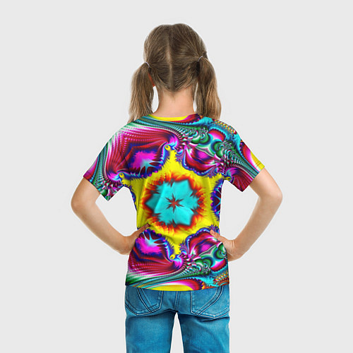 Детская футболка Абстракция узор фракталы / 3D-принт – фото 6