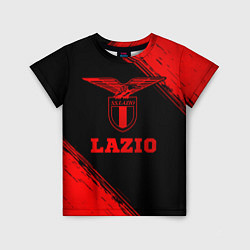 Футболка детская Lazio - red gradient, цвет: 3D-принт