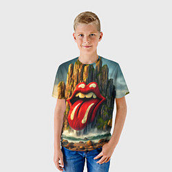 Футболка детская Rolling Stones - sea rocks, цвет: 3D-принт — фото 2