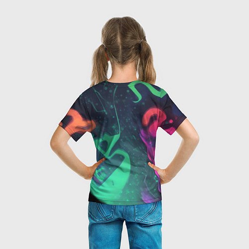 Детская футболка Бэтмен красочное небо / 3D-принт – фото 6