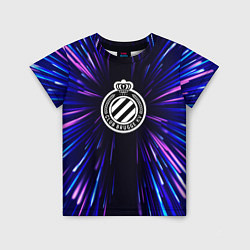 Футболка детская Club Brugge neon energy, цвет: 3D-принт